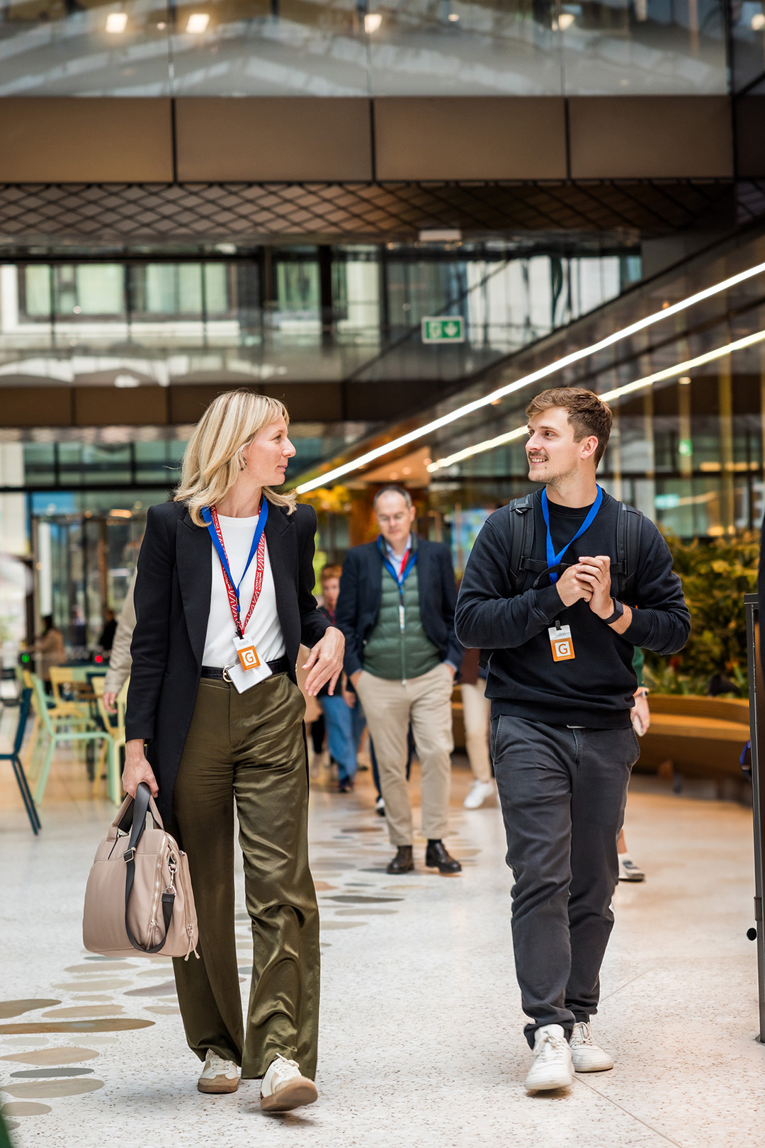 Moritz networking at conference